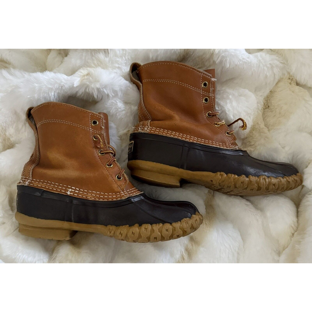 Vtg LL Bean Maine Women’s 8 L Hunting Snow Rain Duck Boots 6” Made In USA - Picture 5 of 13